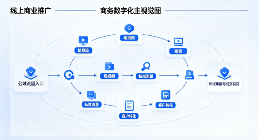 郧县线上商业推广怎么做？全域流量闭环搭建与低成本转化实战指南